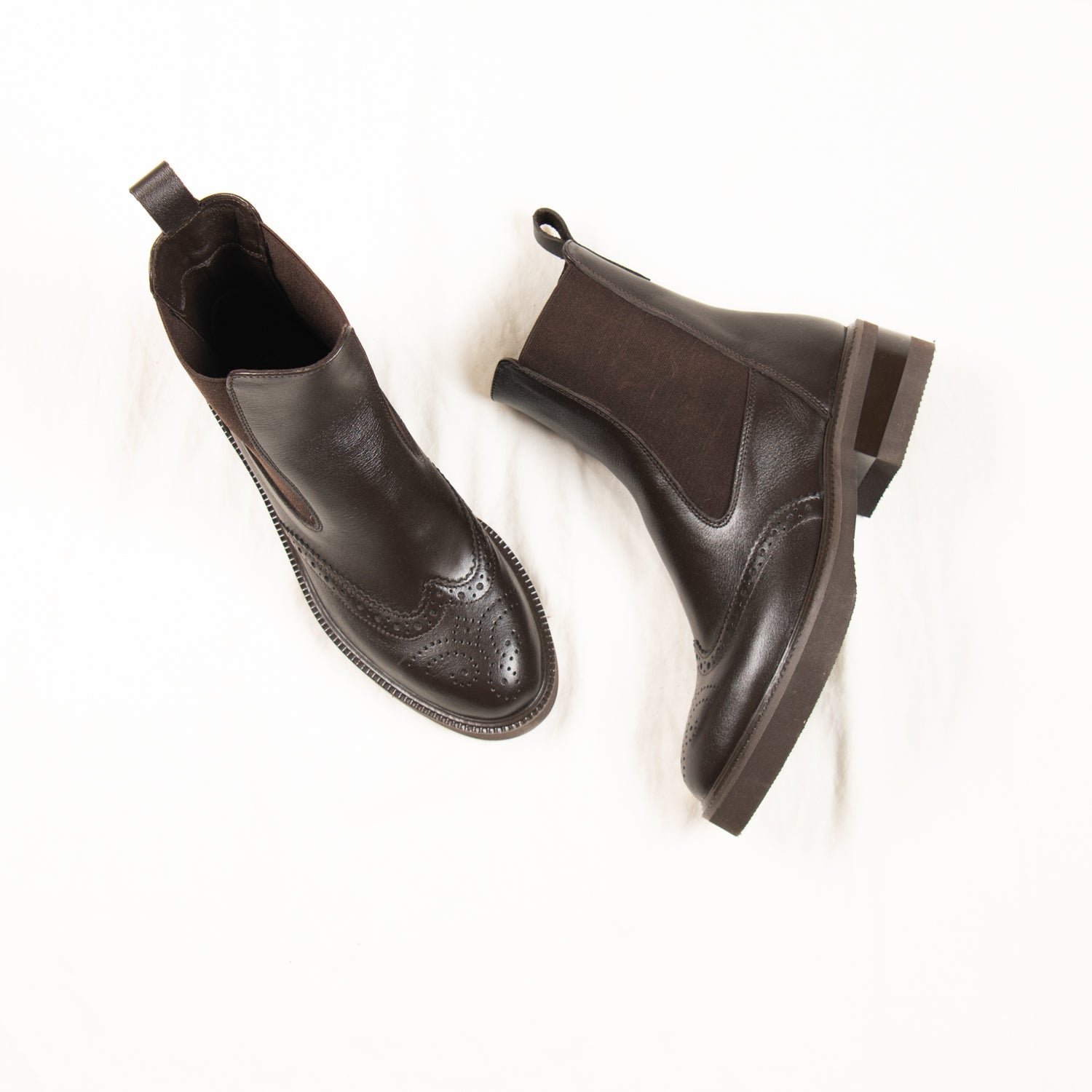 Espresso Brogue Chelsea