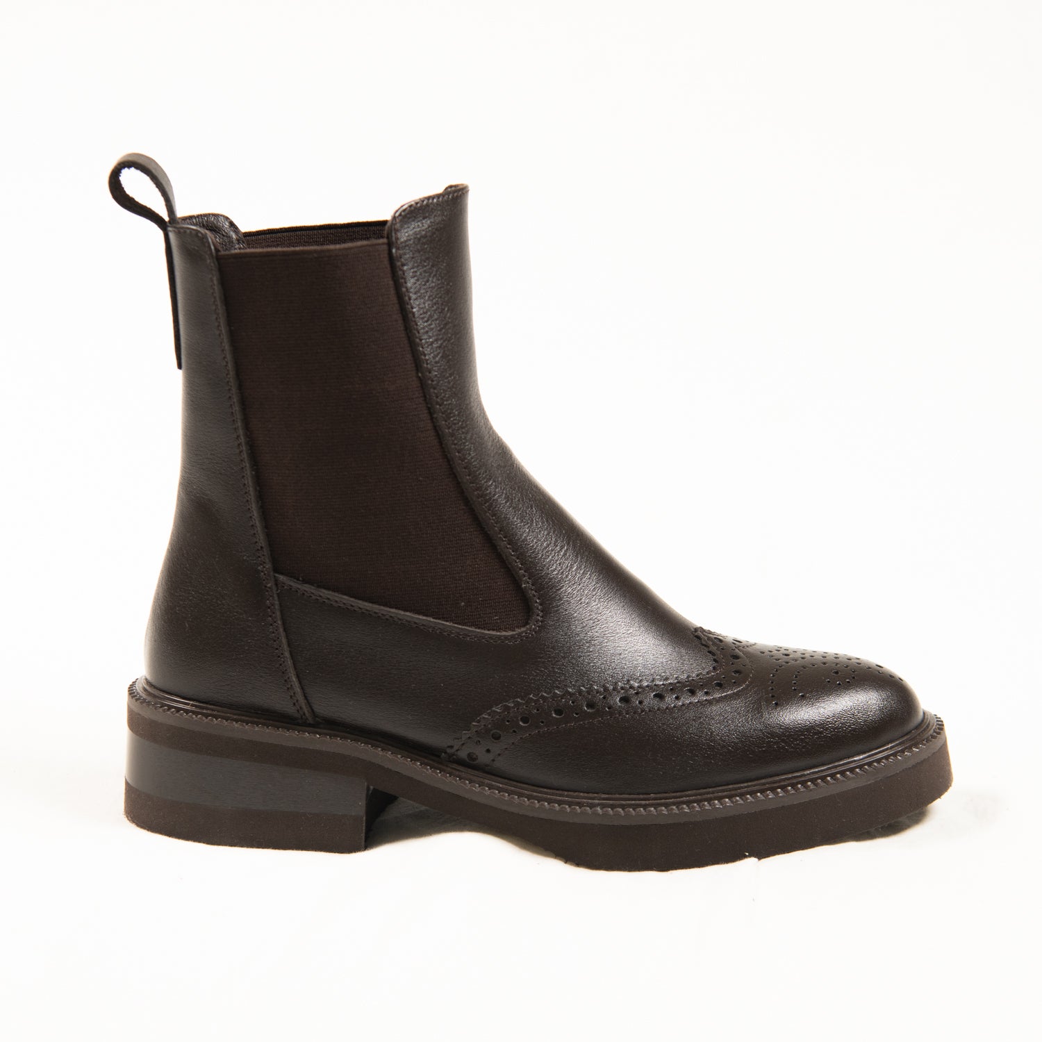 Espresso Brogue Chelsea