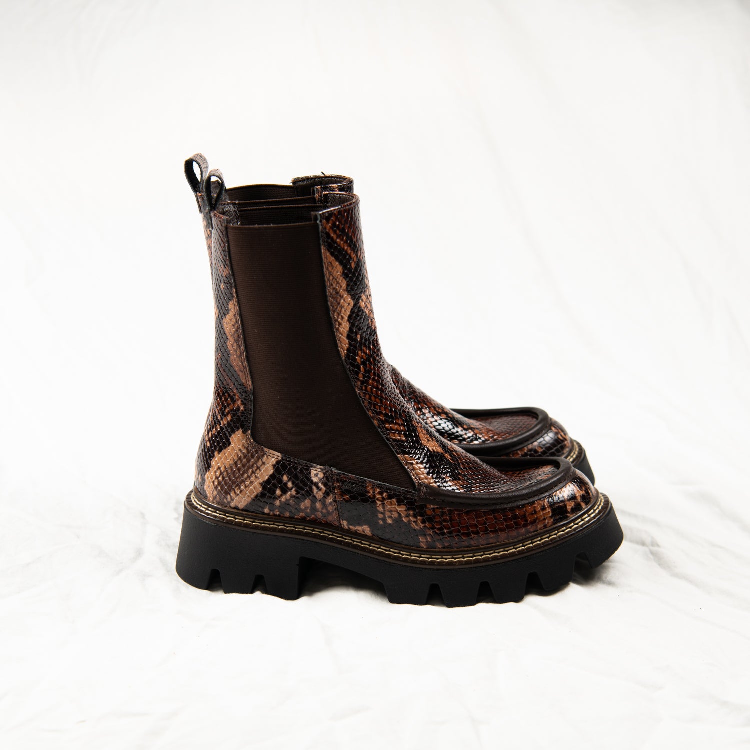 Bramble Python Chelsea Boots