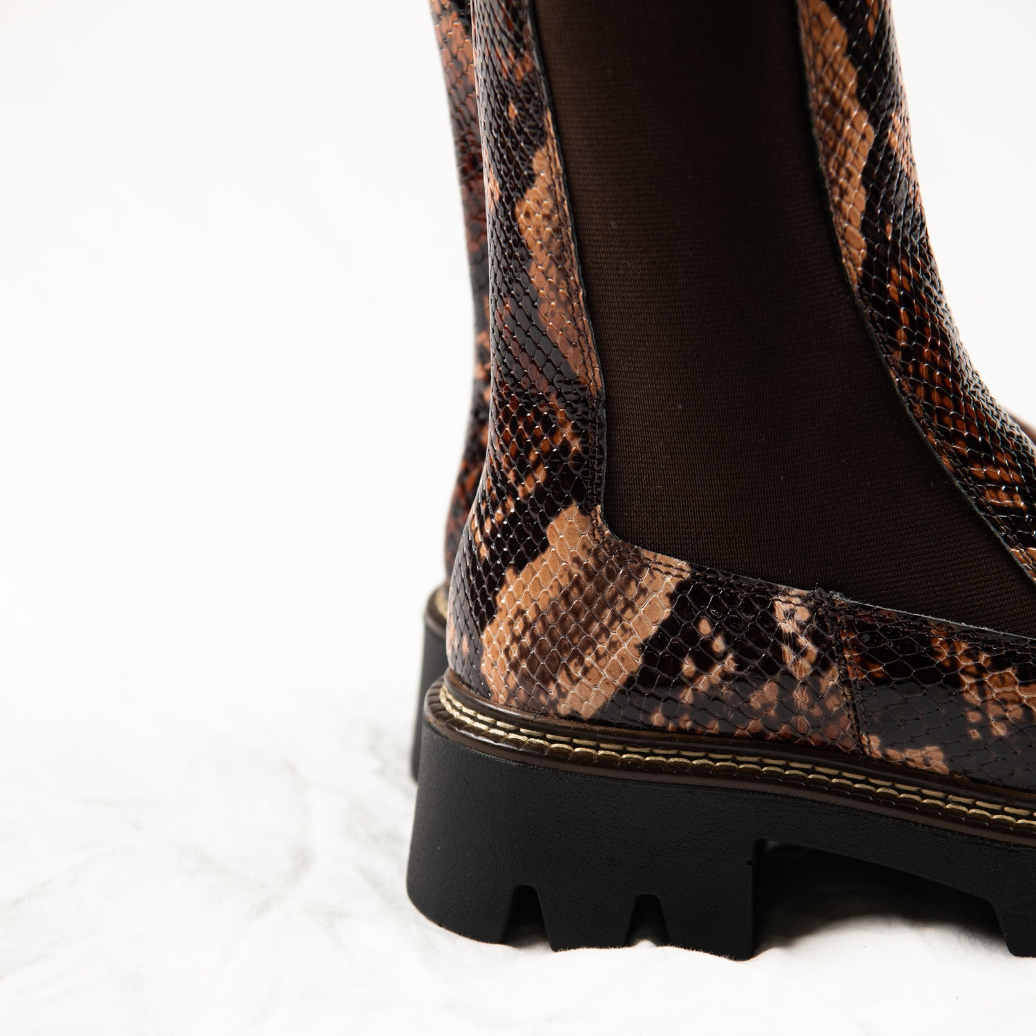 Bramble Python Chelsea Boots