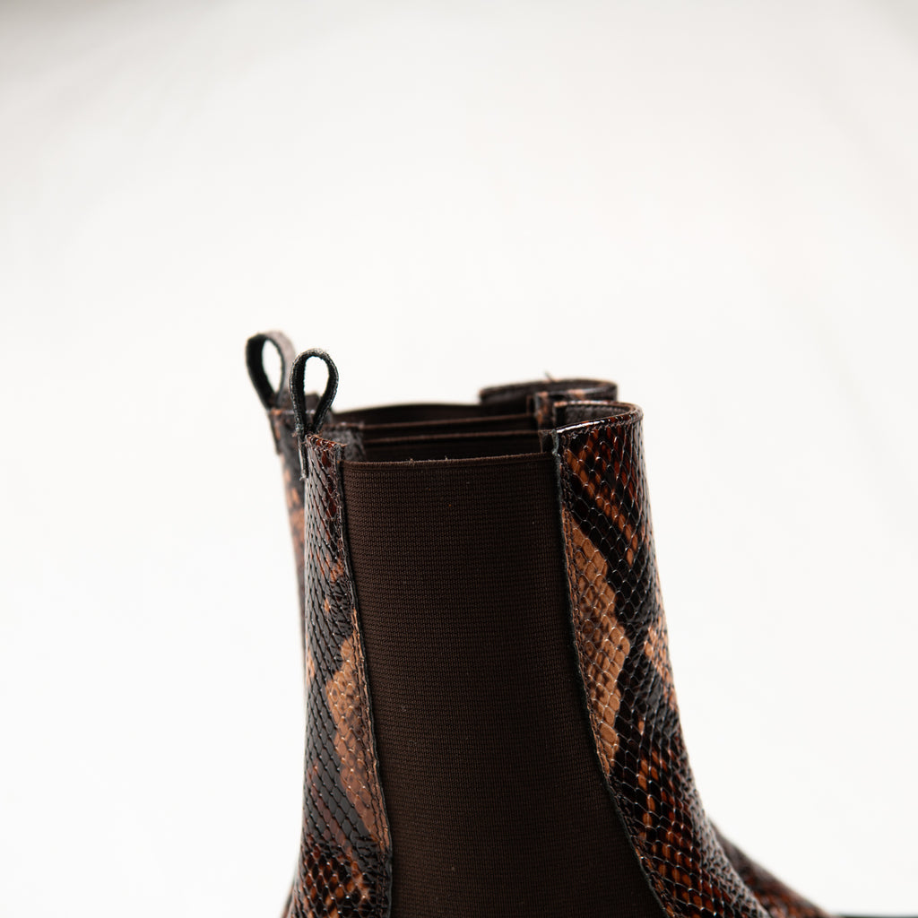 Bramble Python Chelsea Boots