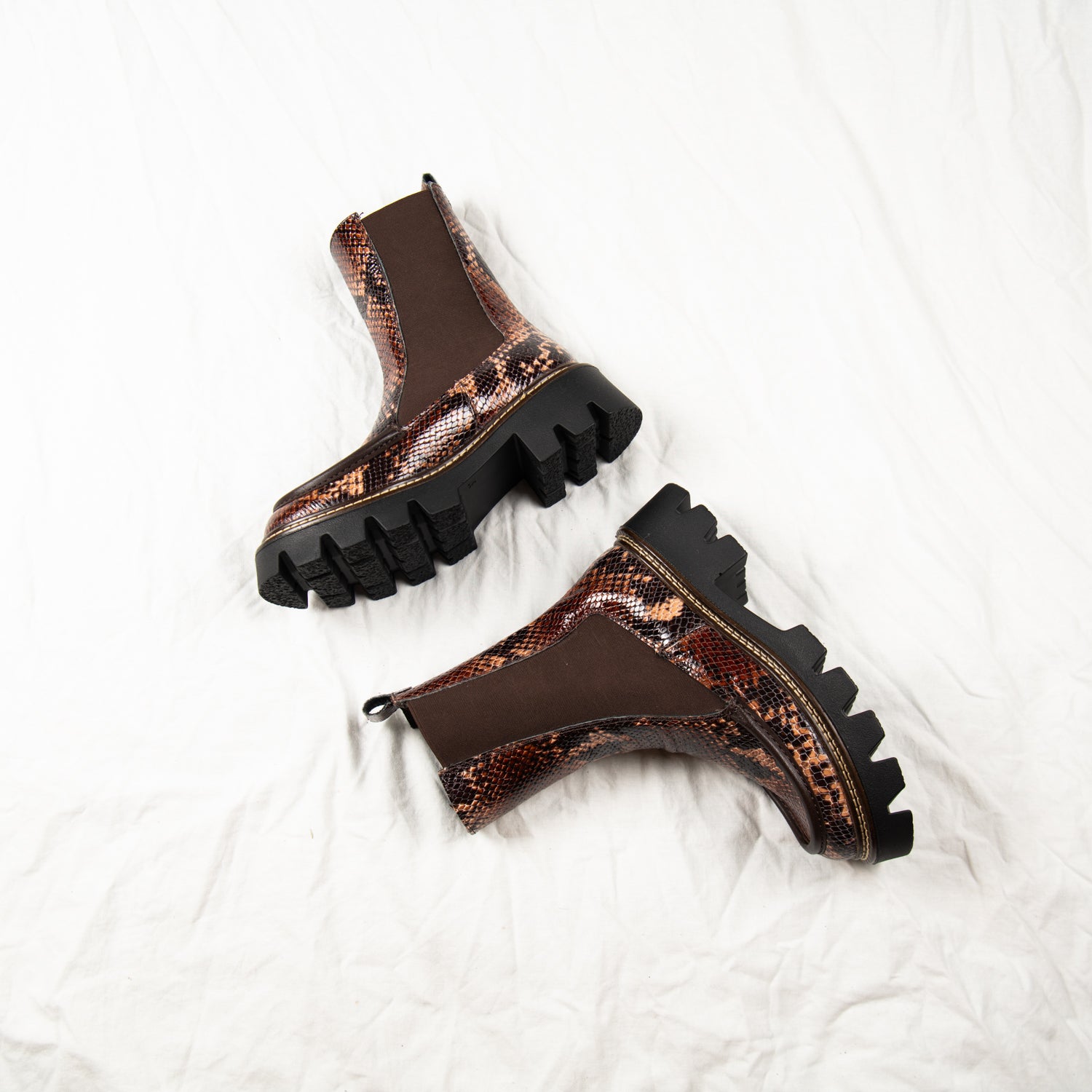 Bramble Python Chelsea Boots