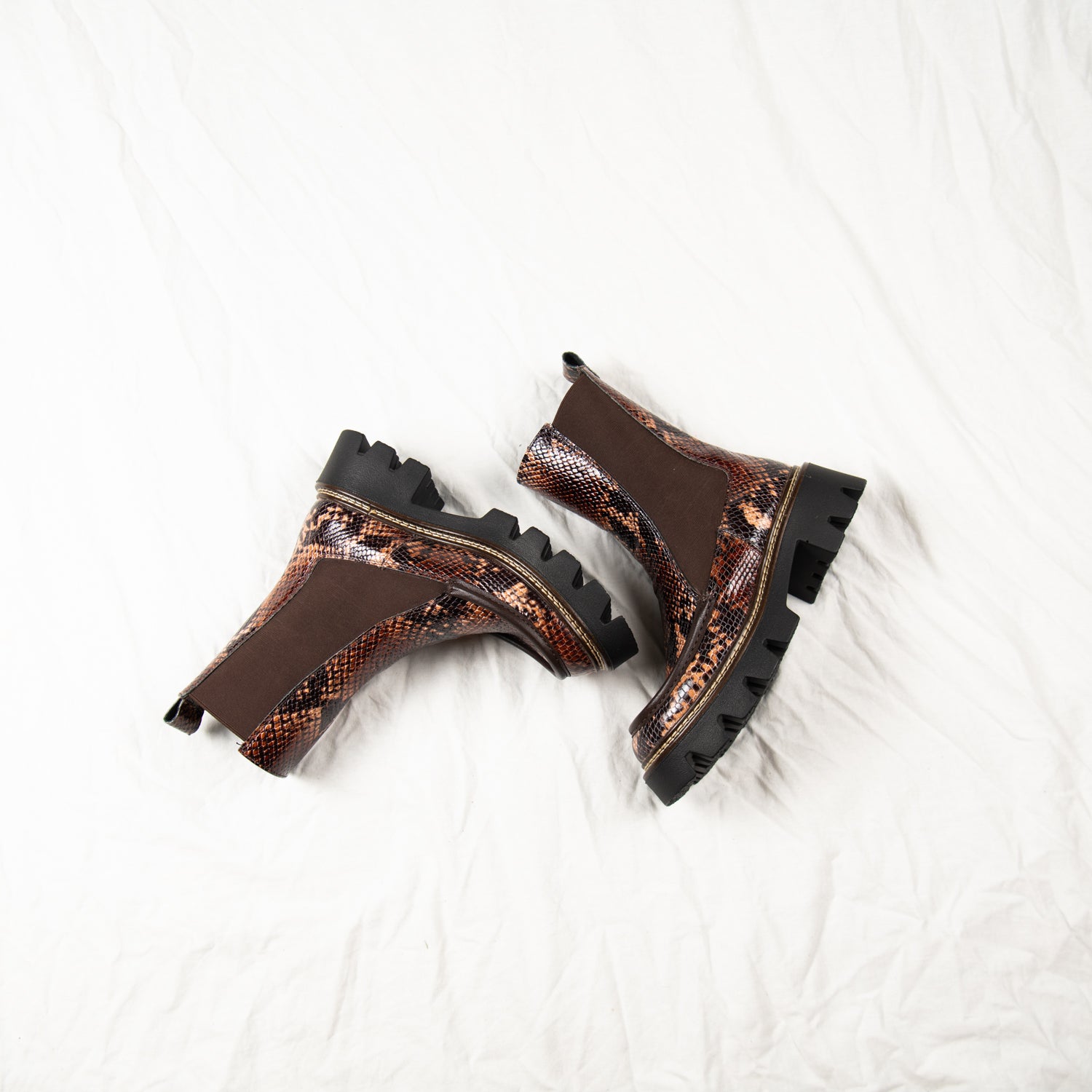 Bramble Python Chelsea Boots