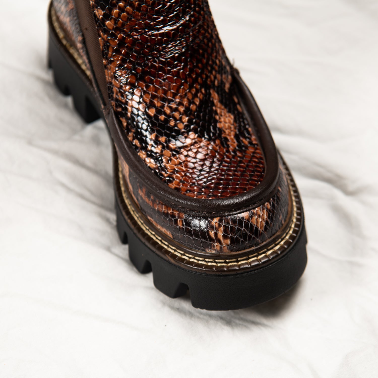 Bramble Python Chelsea Boots