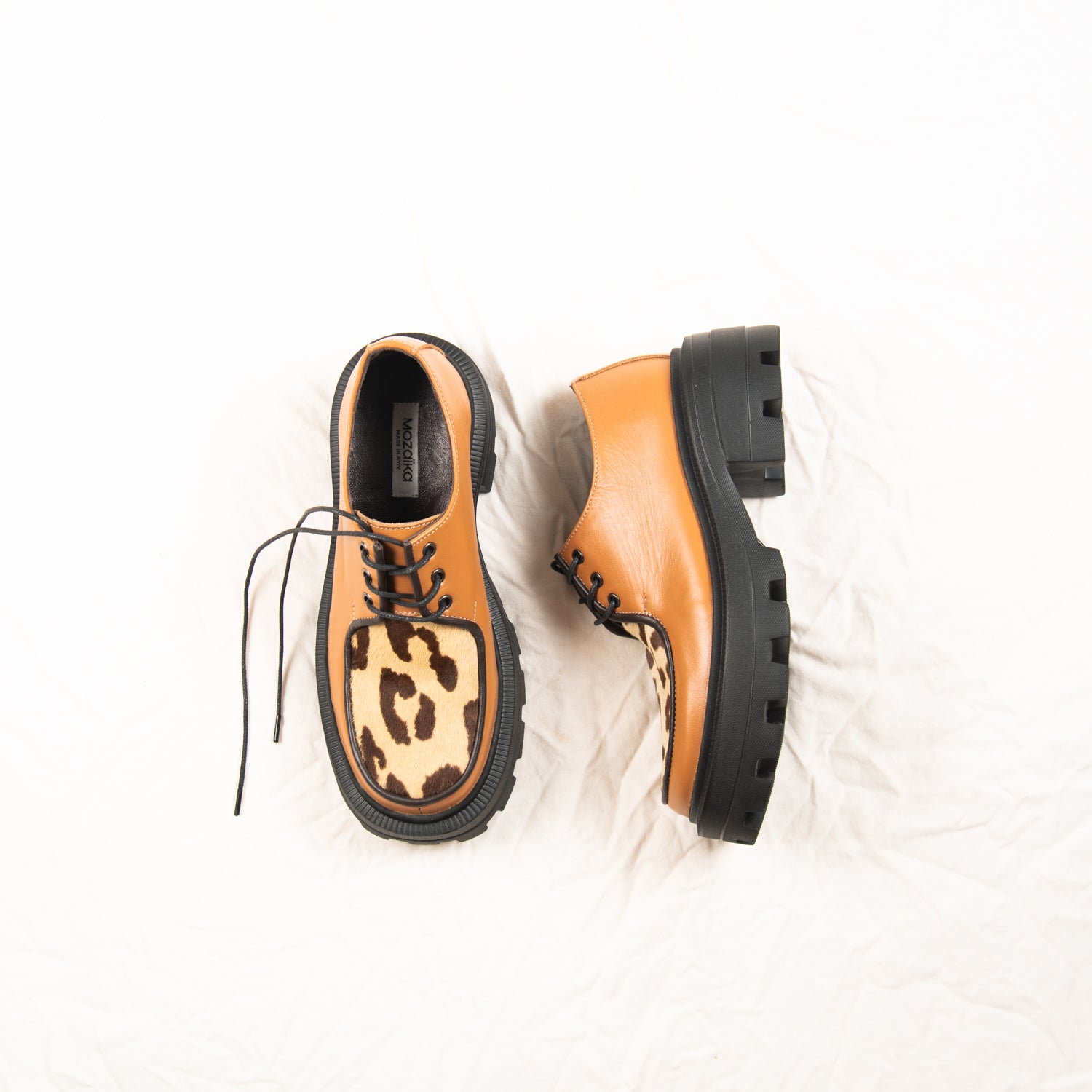 Toffee Leopard II - (brown piping)