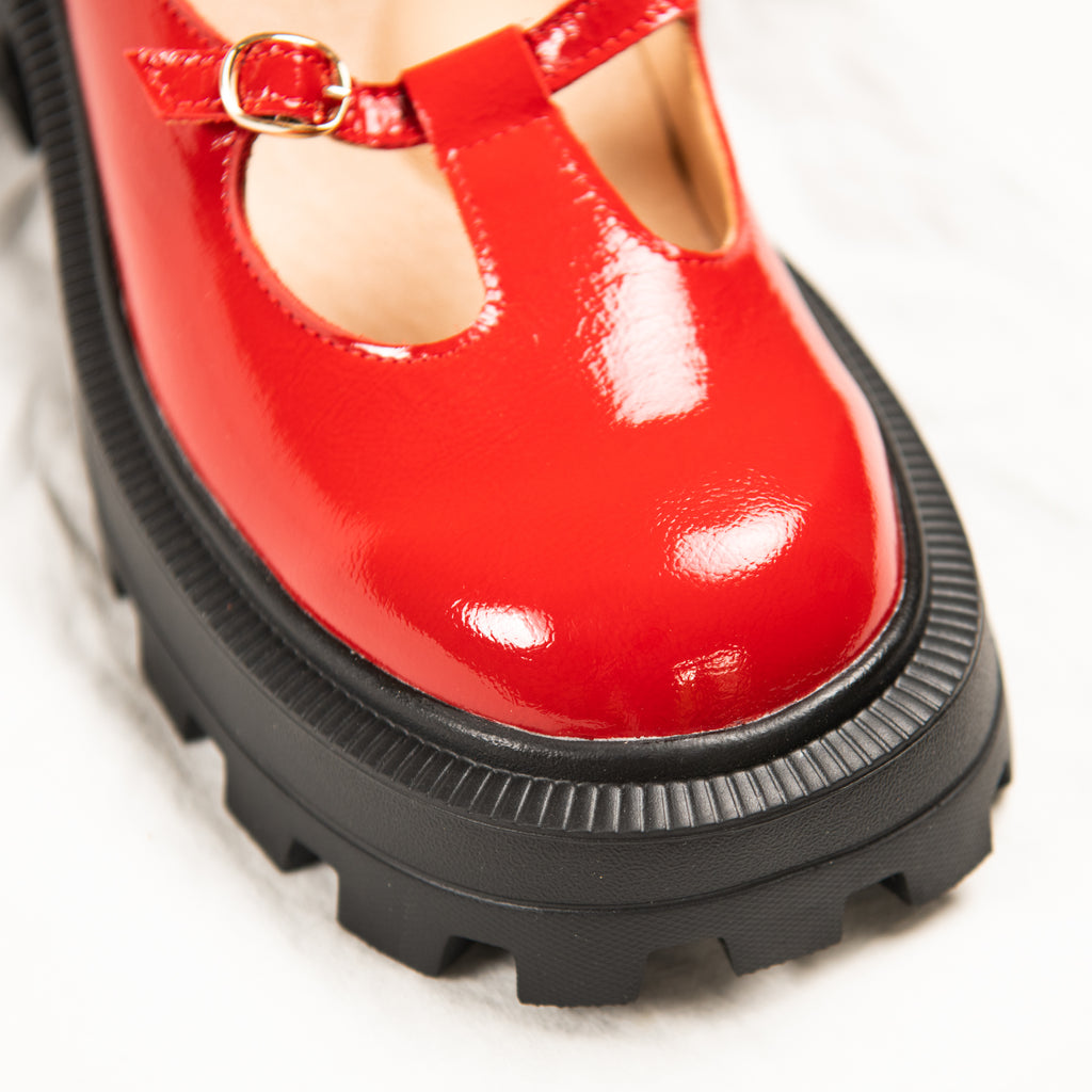 Cherry Bomb Mary Janes