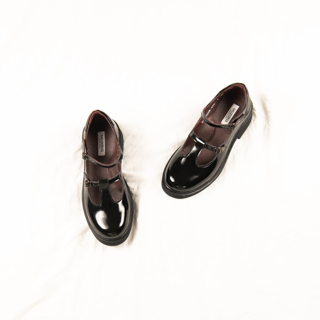 Blackout Mary Janes