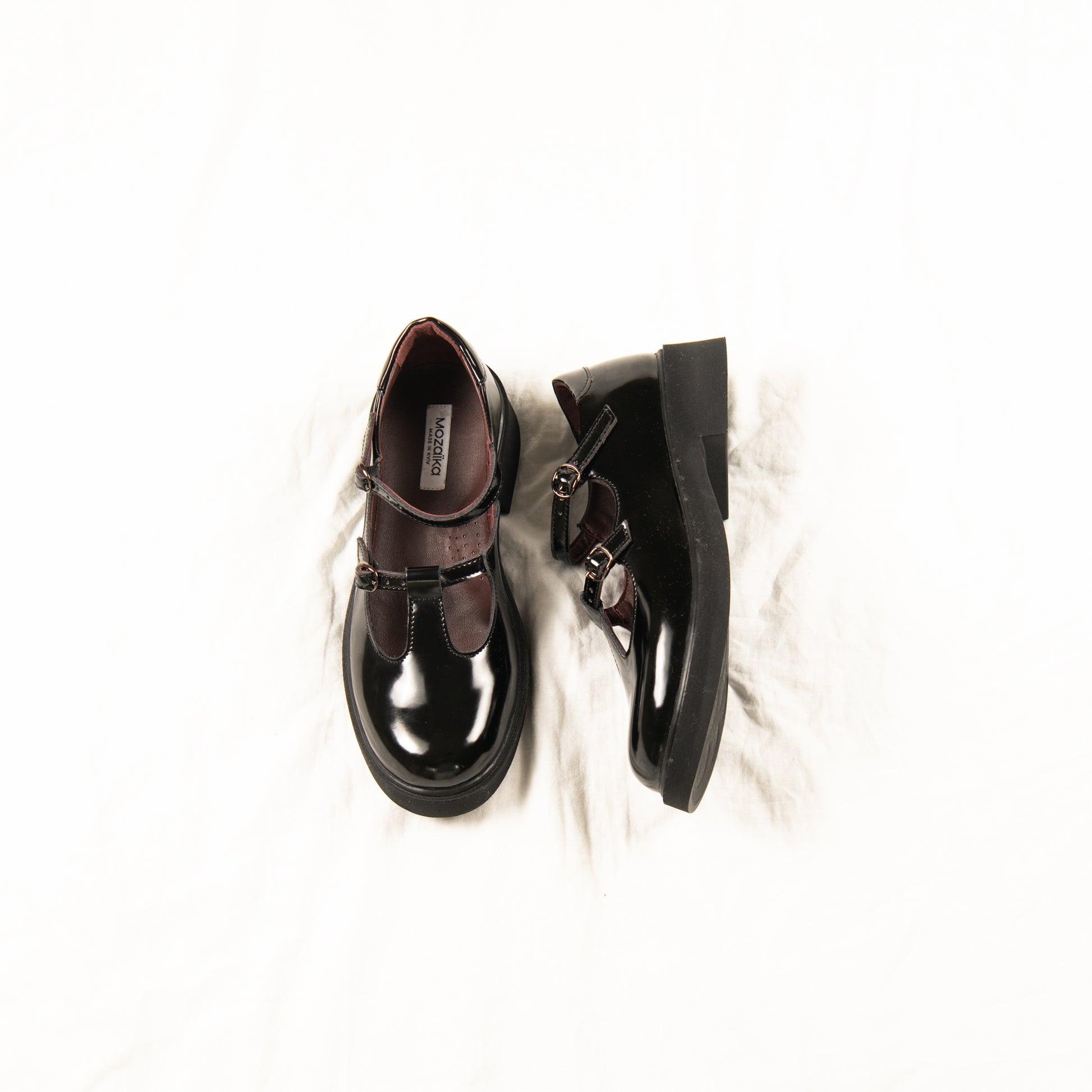 Blackout Mary Janes