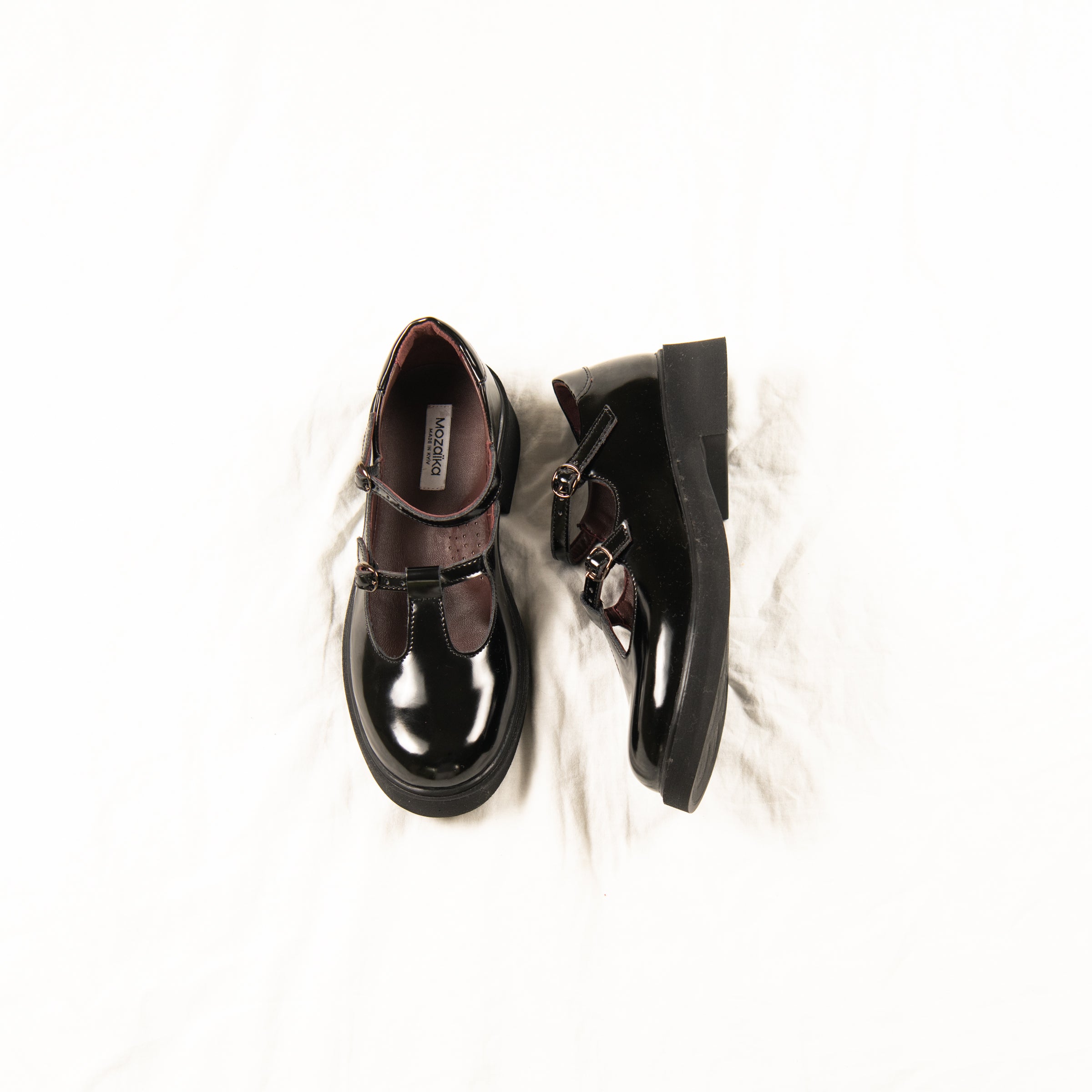 Blackout Mary Janes
