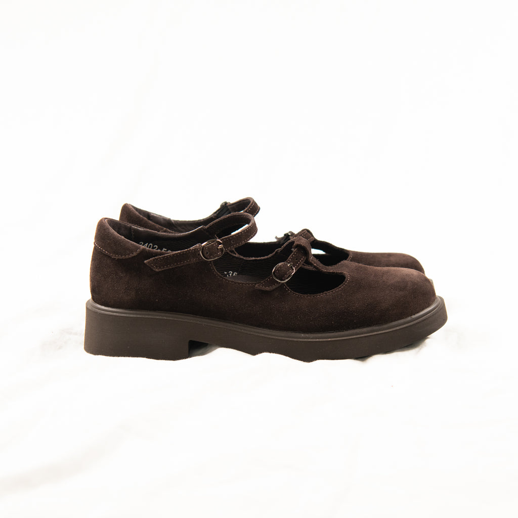 Truffle Whirl Mary Janes